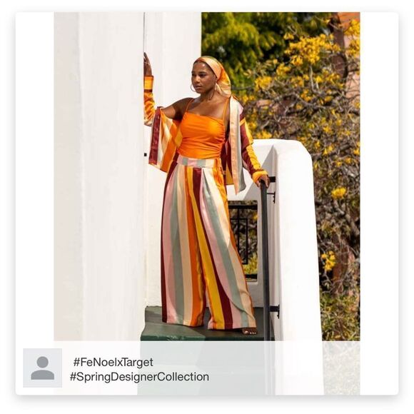 Fe Noel X Target Vertical Striped Button Down Shirt NWT - Picture 5 of 6